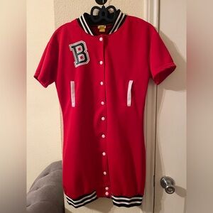 Daisy brand Baseball Varsity Mini dress size large pre-owned